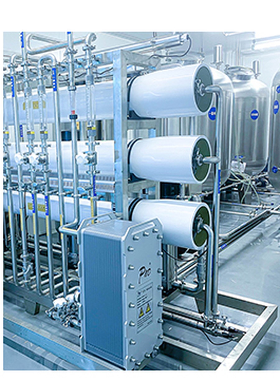 EyeOEM pharmaceutical-grade water treatment system, on site