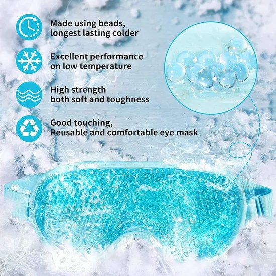 Hot/Cold Reusable Gel Eye Mask Kit